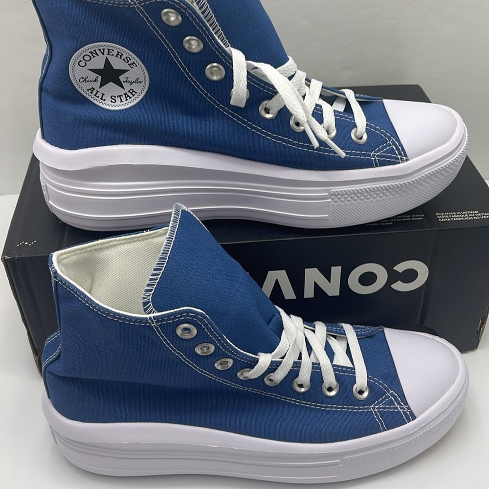 Converse WMNS High-Top Platform Sneakers A09395C
CTAS MOVE HI
ARMOR BLUE/WHITE - Picture 2 of 16